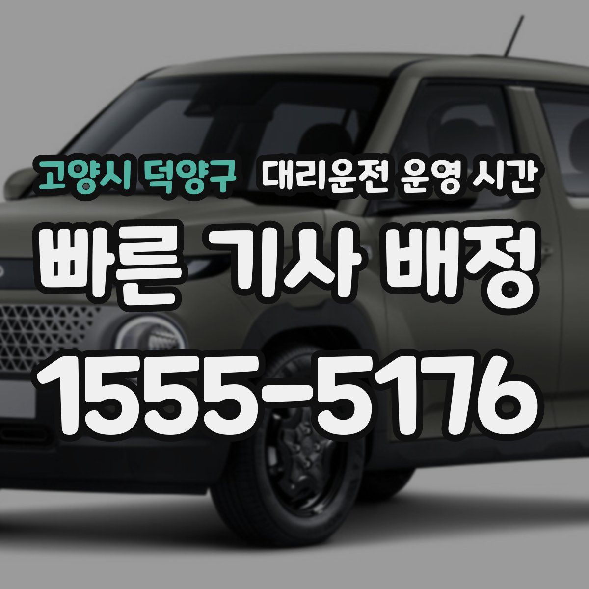 고양시 덕양구 대리운전 운영 시간