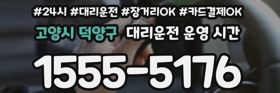 고양시 덕양구 대리운전 운영 시간