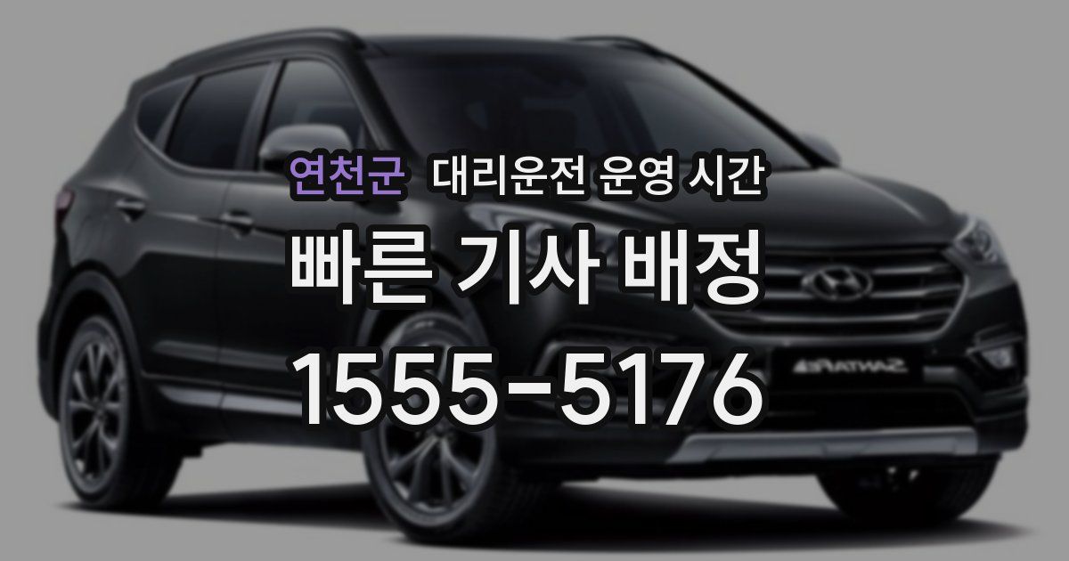 연천군 대리운전 운영 시간