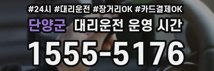단양군 대리운전 운영 시간