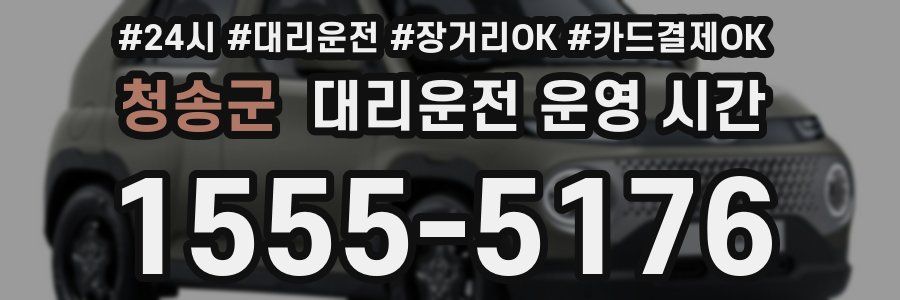 청송군 대리운전 운영 시간