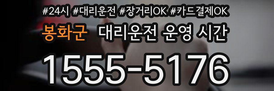 봉화군 대리운전 운영 시간