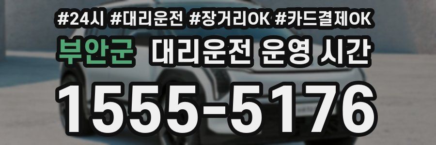 부안군 대리운전 운영 시간