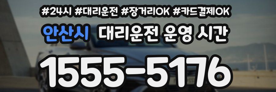 안산시 대리운전 운영 시간