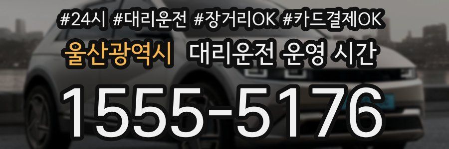 울산광역시 대리운전 운영 시간
