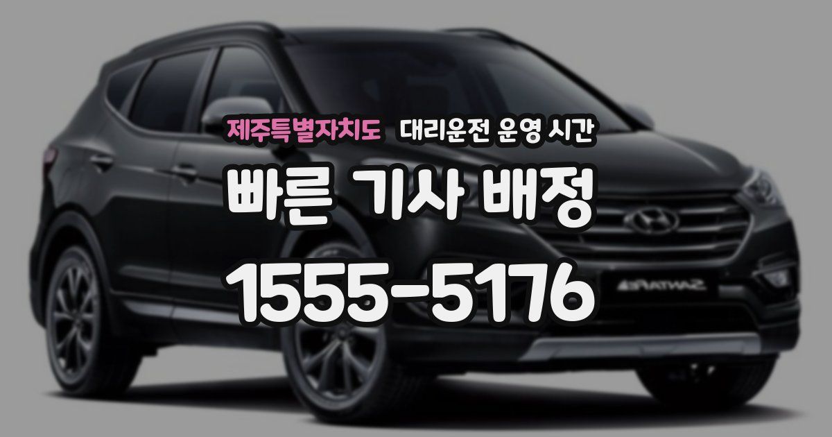 제주특별자치도 대리운전 운영 시간