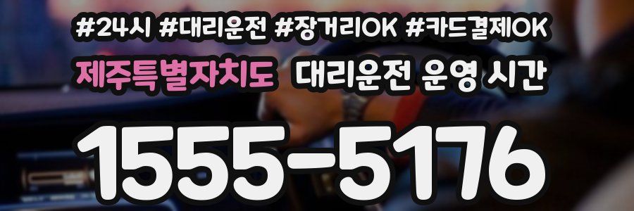 제주특별자치도 대리운전 운영 시간