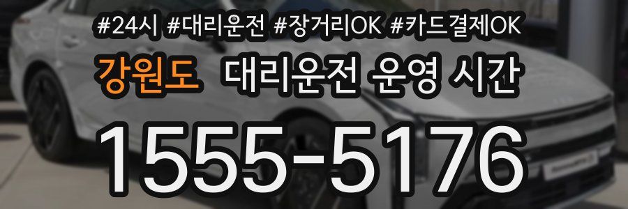 강원도 대리운전 운영 시간