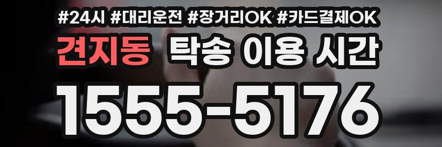 견지동 탁송 이용 시간