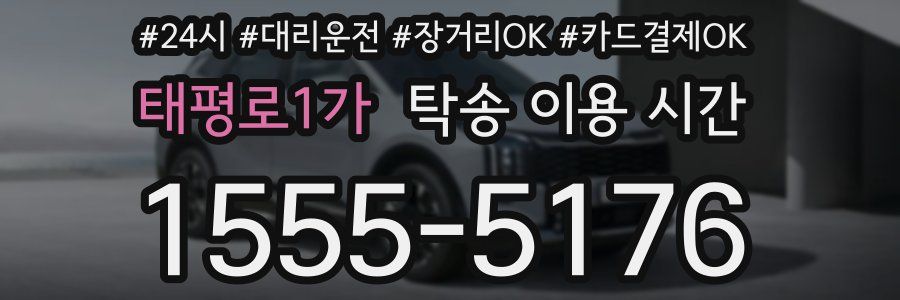 태평로1가 탁송 이용 시간