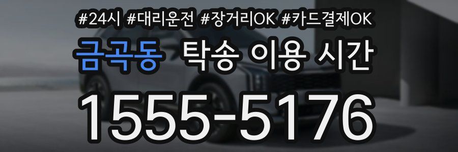 금곡동 탁송 이용 시간
