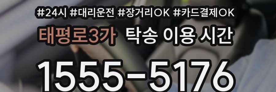 태평로3가 탁송 이용 시간