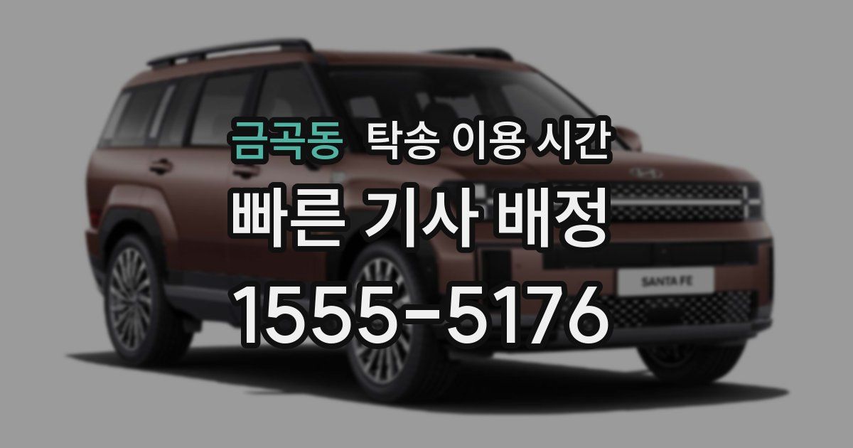금곡동 탁송 이용 시간