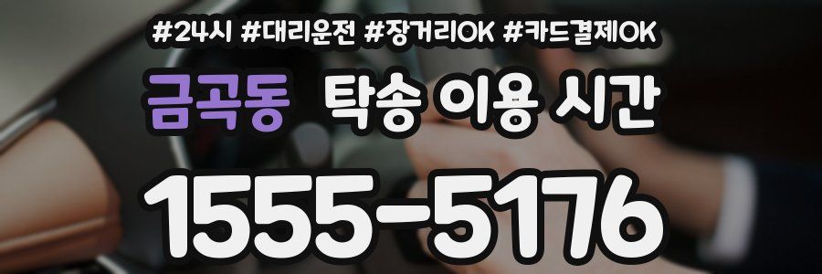금곡동 탁송 이용 시간