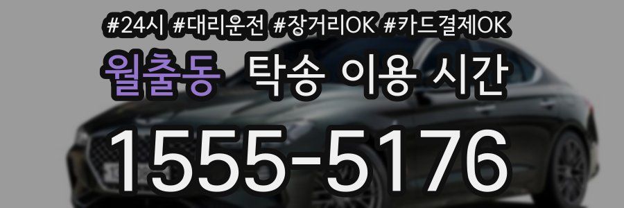 월출동 탁송 이용 시간