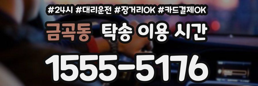금곡동 탁송 이용 시간