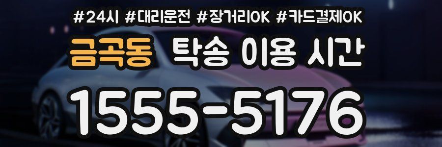 금곡동 탁송 이용 시간