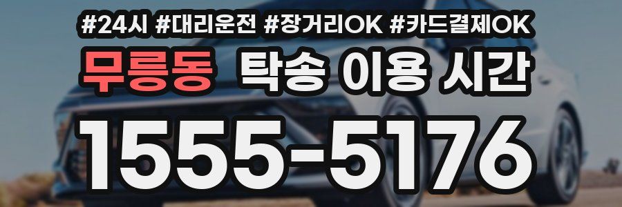 무릉동 탁송 이용 시간