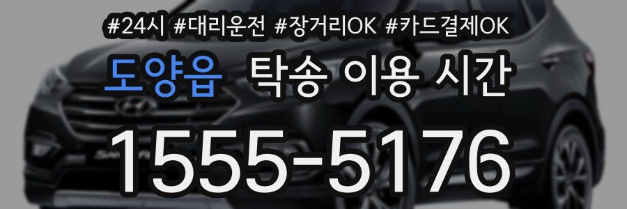 도양읍 탁송 이용 시간