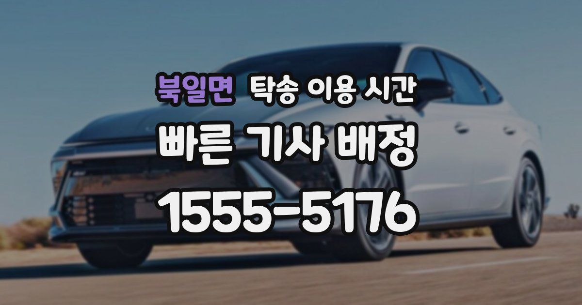 북일면 탁송 이용 시간