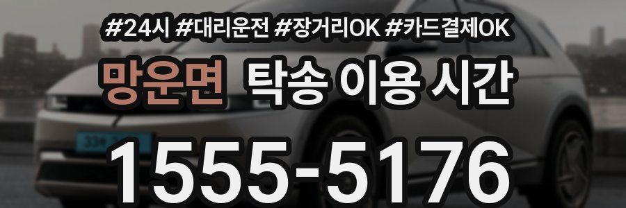 망운면 탁송 이용 시간
