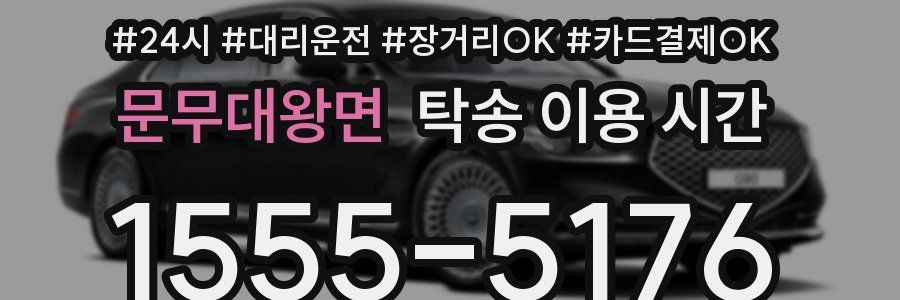 문무대왕면 탁송 이용 시간