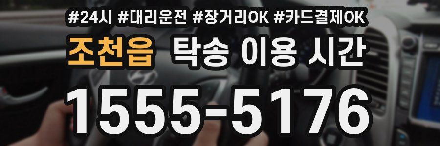 조천읍 탁송 이용 시간