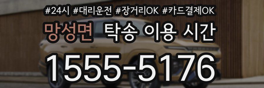 망성면 탁송 이용 시간