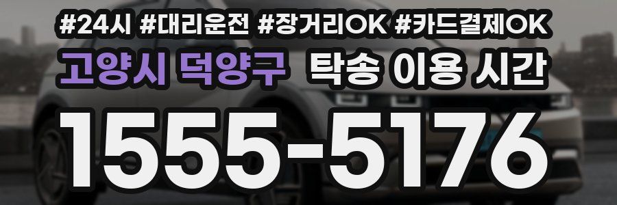 고양시 덕양구 탁송 이용 시간