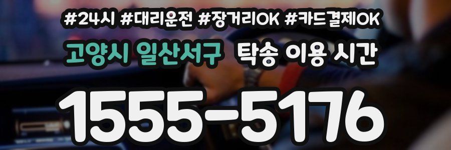 고양시 일산서구 탁송 이용 시간
