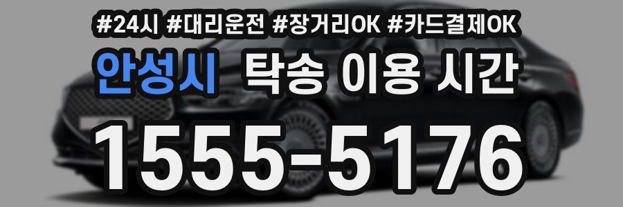안성시 탁송 이용 시간