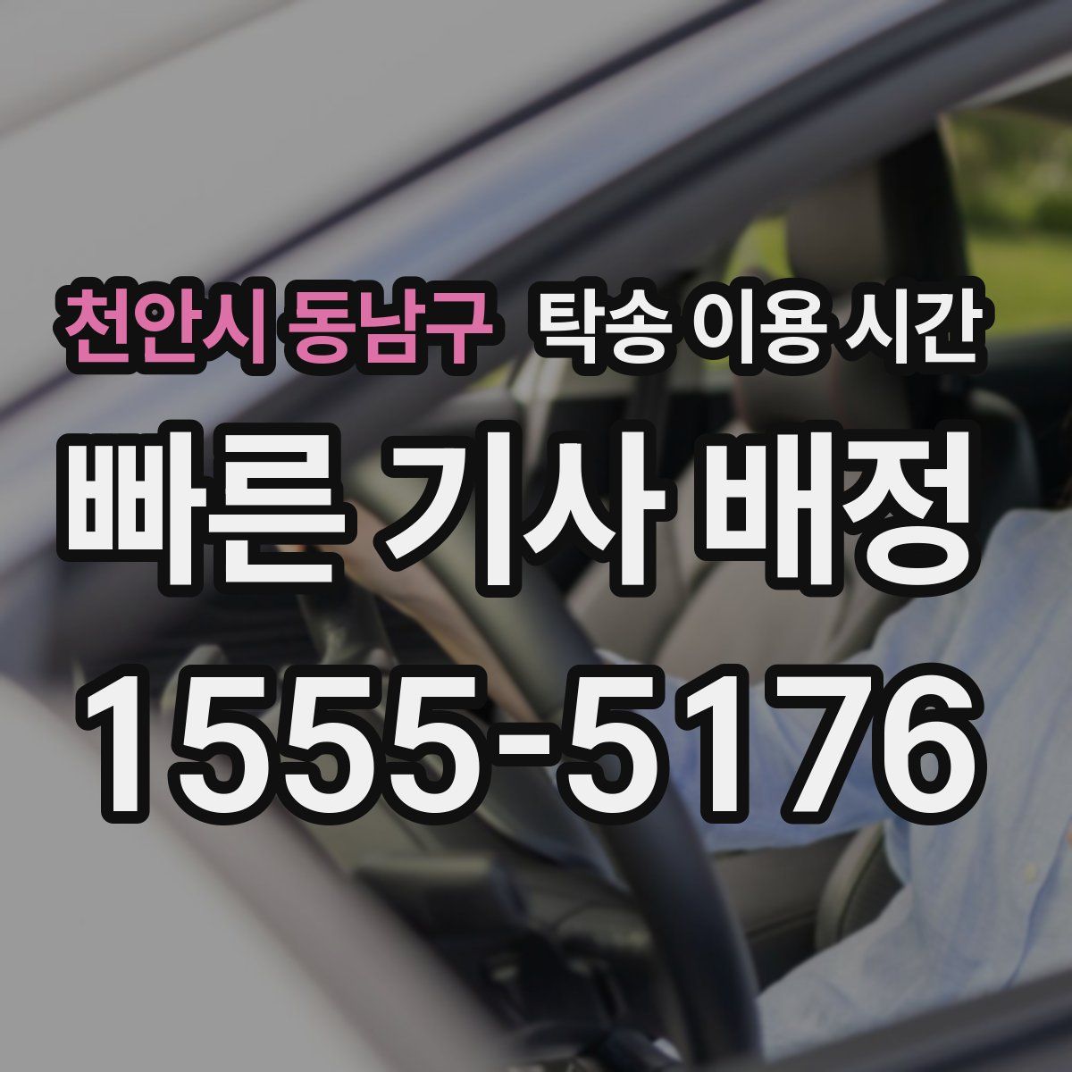천안시 동남구 탁송 이용 시간