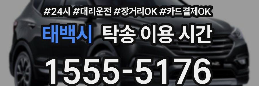 태백시 탁송 이용 시간
