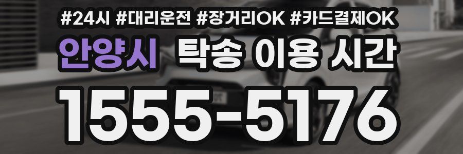 안양시 탁송 이용 시간