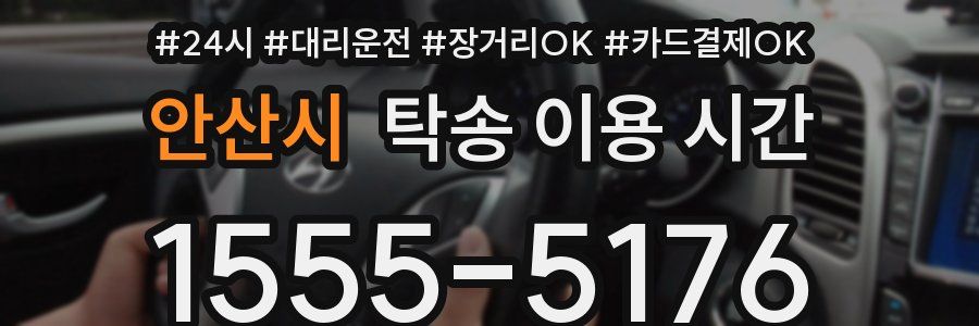 안산시 탁송 이용 시간