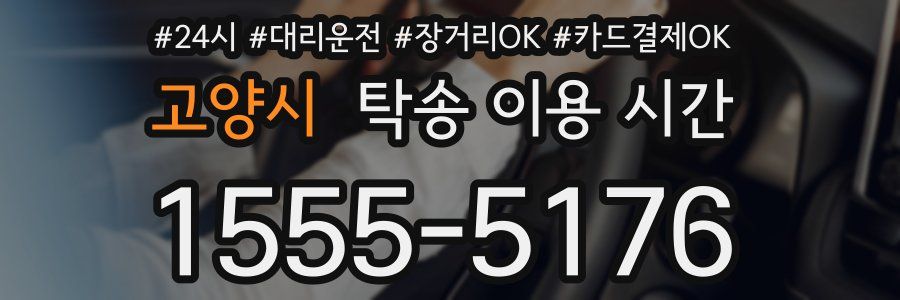 고양시 탁송 이용 시간