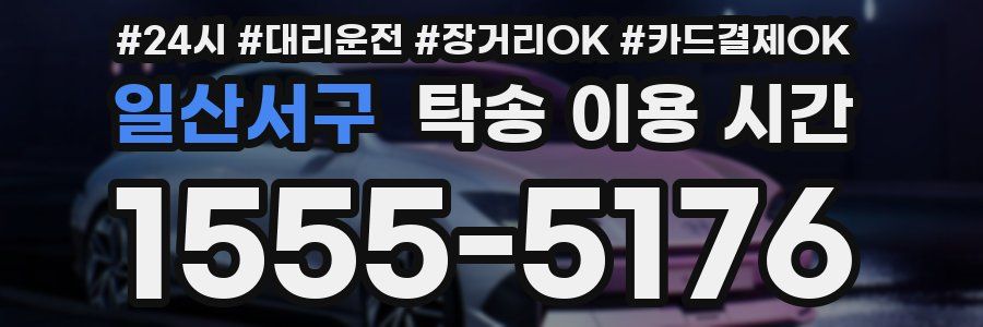 일산서구 탁송 이용 시간