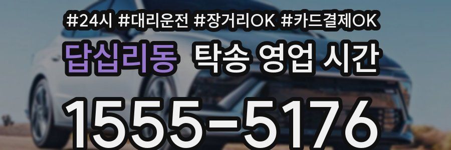 답십리동 탁송 영업 시간