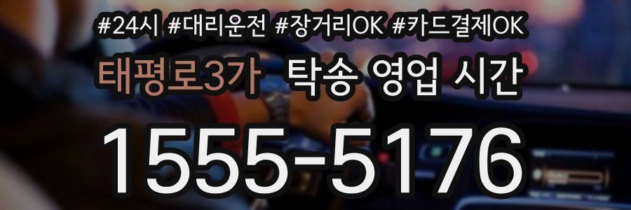 태평로3가 탁송 영업 시간