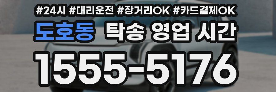 도호동 탁송 영업 시간