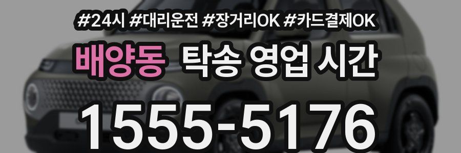 배양동 탁송 영업 시간