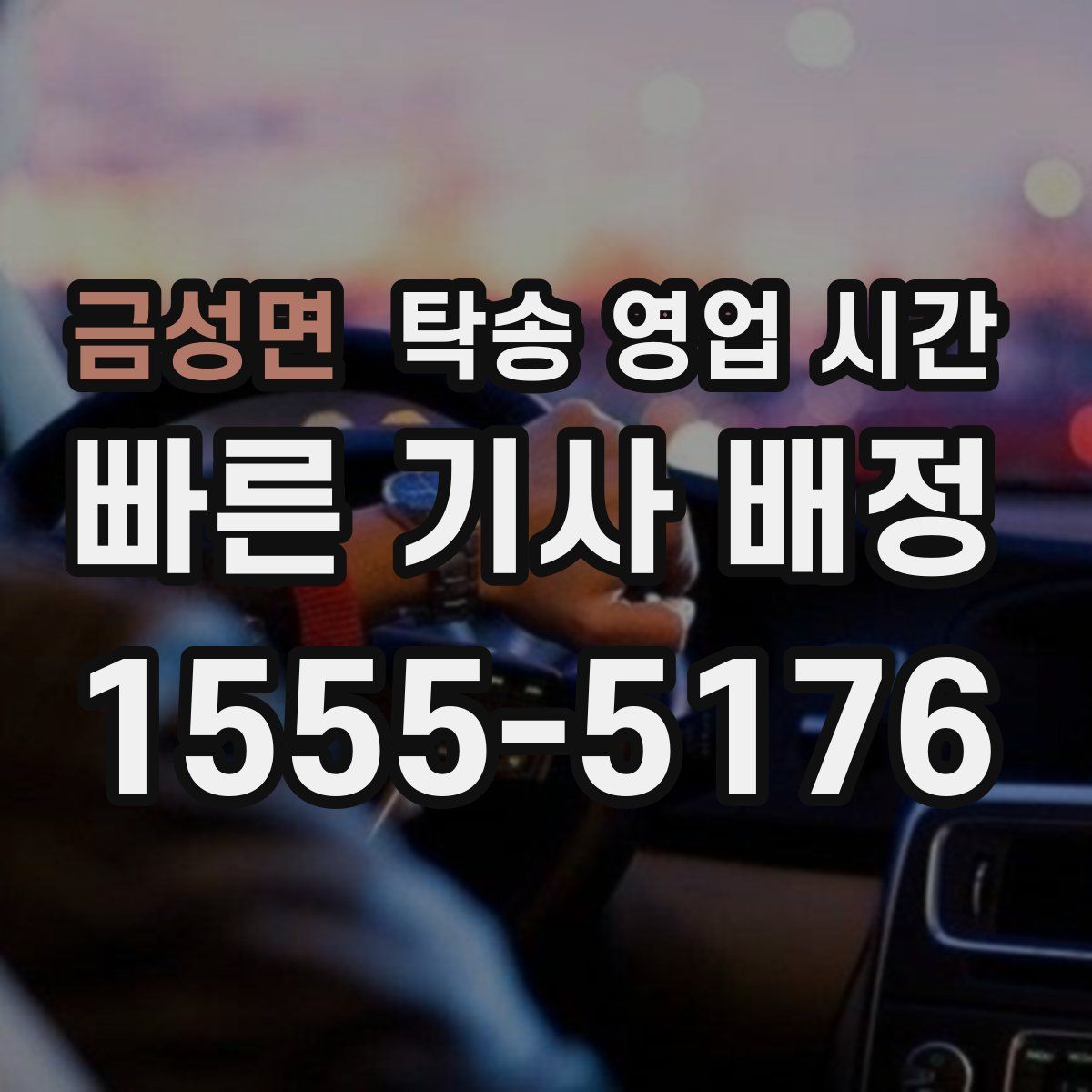 금성면 탁송 영업 시간