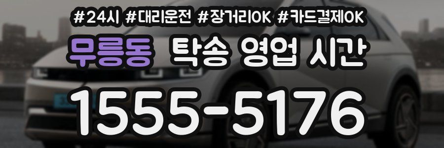 무릉동 탁송 영업 시간