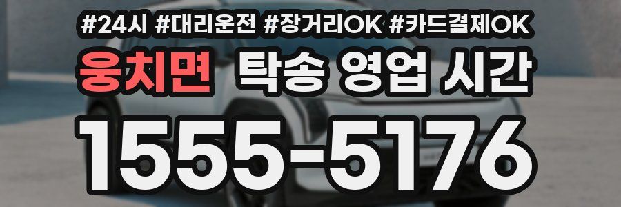 웅치면 탁송 영업 시간