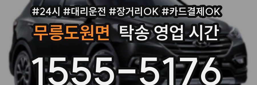 무릉도원면 탁송 영업 시간