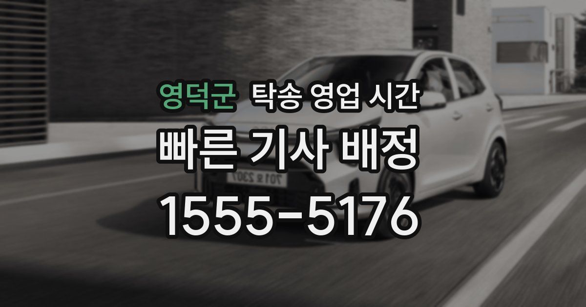 영덕군 탁송 영업 시간