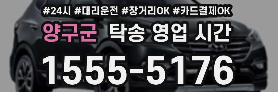 양구군 탁송 영업 시간