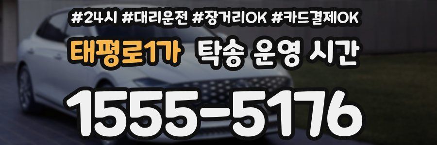 태평로1가 탁송 운영 시간
