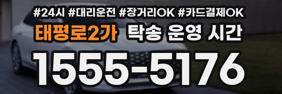 태평로2가 탁송 운영 시간