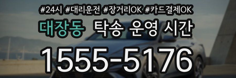 대장동 탁송 운영 시간